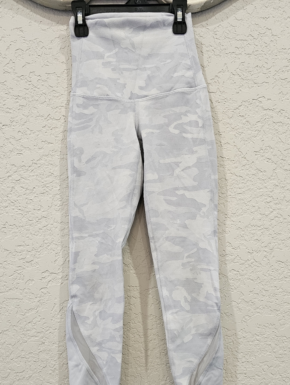 Lululemon Pale Gray Camo High-Rise Leggings Wunder Train